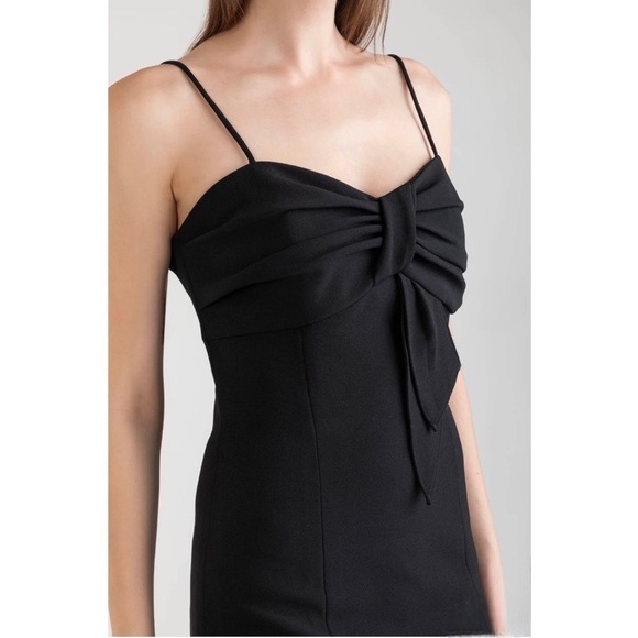 Shoshanna Fiona Bow Bodice LBD Bodycon sleeveless Mini Dress Size 4 - Picture 5 of 9